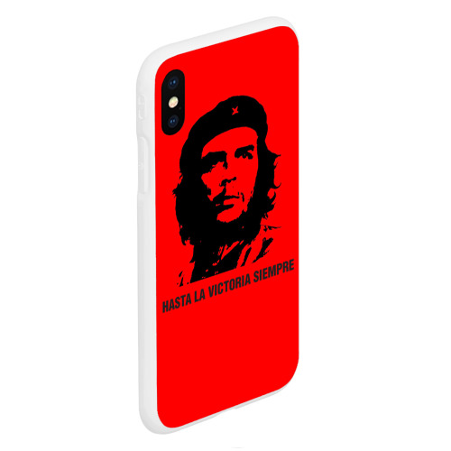 Чехол для iPhone XS Max матовый Che Guevara Эрнесто Че Гевара, цвет белый - фото 3