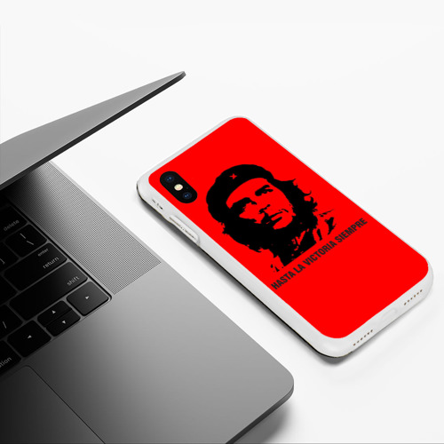 Чехол для iPhone XS Max матовый Che Guevara Эрнесто Че Гевара, цвет белый - фото 5