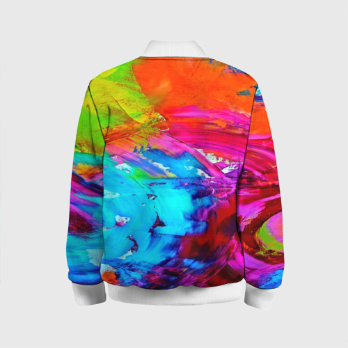 Детский бомбер 3D Tie-dye, цвет белый - фото 2