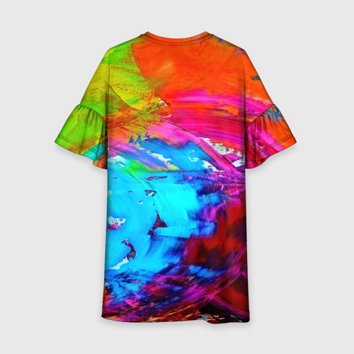 Детское платье 3D Tie-dye, цвет 3D печать - фото 2