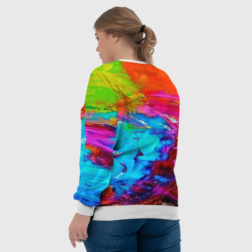 Женский свитшот 3D Tie-dye, цвет 3D печать - фото 7