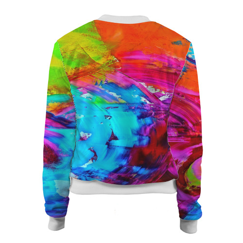 Женский бомбер 3D Tie-dye, цвет белый - фото 2