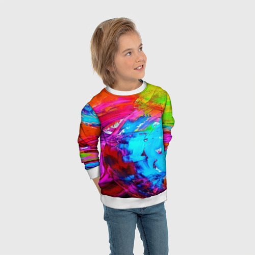 Детский свитшот 3D Tie-dye, цвет 3D печать - фото 5