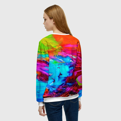 Женский свитшот 3D Tie-dye, цвет 3D печать - фото 4