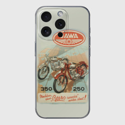 Чехол для iPhone 15 Pro Max силиконовый с защитой камеры Jawa