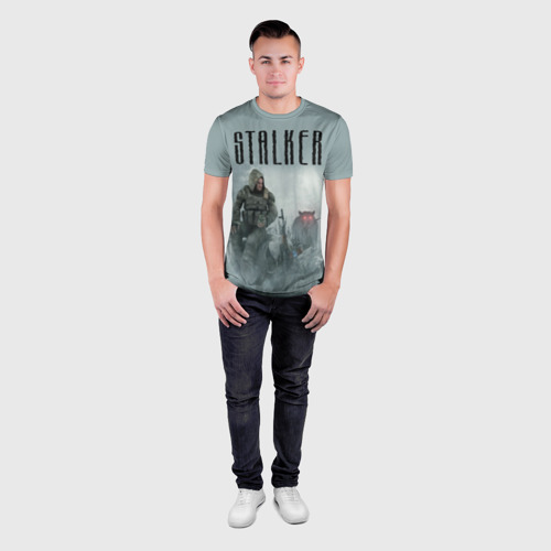 Мужская футболка 3D Slim Stalker, цвет 3D печать - фото 4
