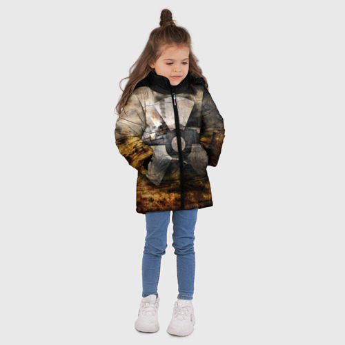 Зимняя куртка для девочек 3D Stalker, цвет светло-серый - фото 5