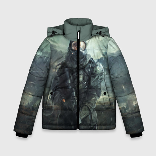 Зимняя куртка для мальчиков 3D Stalker, цвет светло-серый