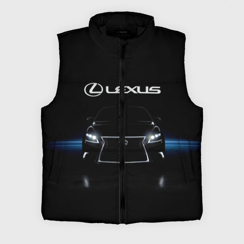 Мужской жилет утепленный 3D Lexus, цвет черный