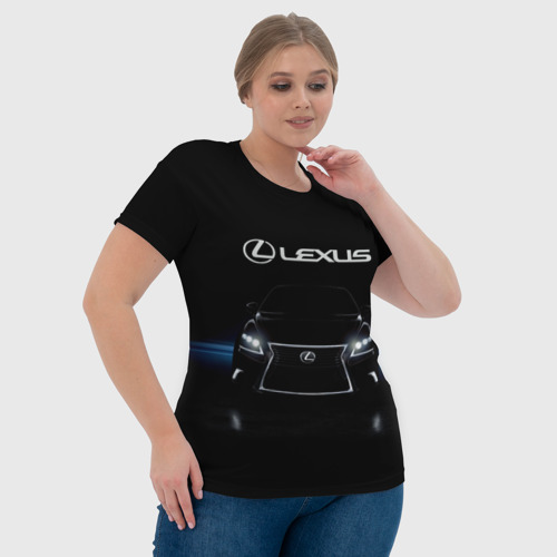 Женская футболка 3D Lexus, цвет 3D печать - фото 6