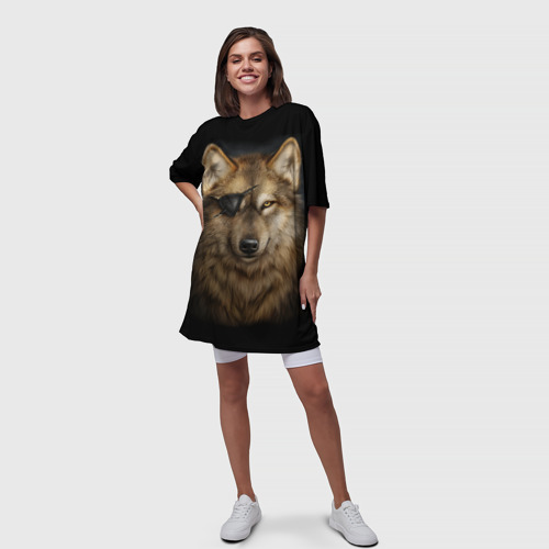 Платье-футболка 3D Морской волк, цвет 3D печать - фото 5