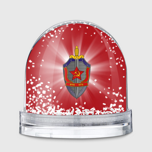 Игрушка Снежный шар с принтом КГБ, вид спереди №1