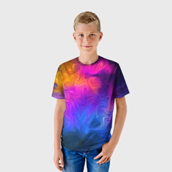 Детская футболка 3D Узор цвета - фото 2