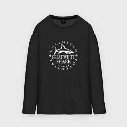 Женский лонгслив oversize хлопок White Shark Black