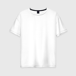 Женская футболка хлопок Oversize White Shark Black