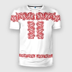 Мужская футболка 3D Slim Вышиванка