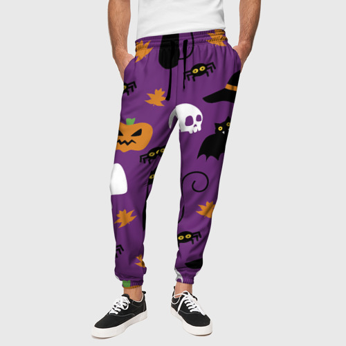 Мужские брюки 3D Веселый Хэллоуин, цвет 3D печать - фото 4