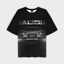 Мужская футболка oversize 3D Audi Q7 скорость