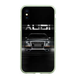 Чехол для iPhone XS Max матовый Audi Q7 скорость