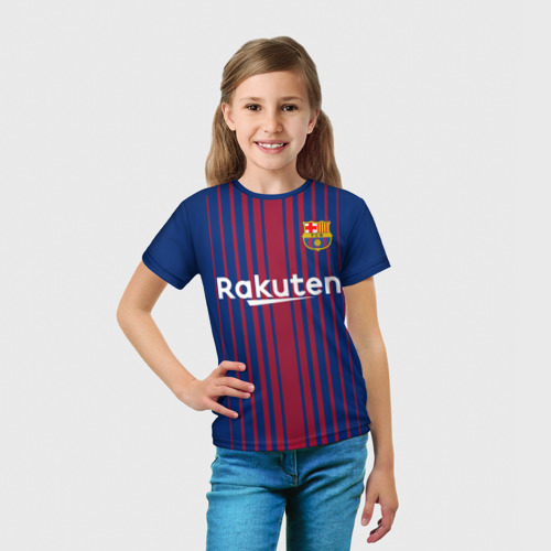 Детская футболка 3D Лионель Месси - 10, цвет 3D печать - фото 5