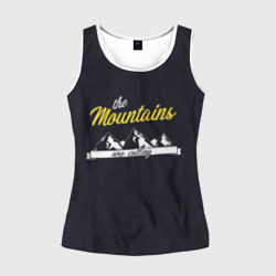 Женская майка 3D Горы зовут