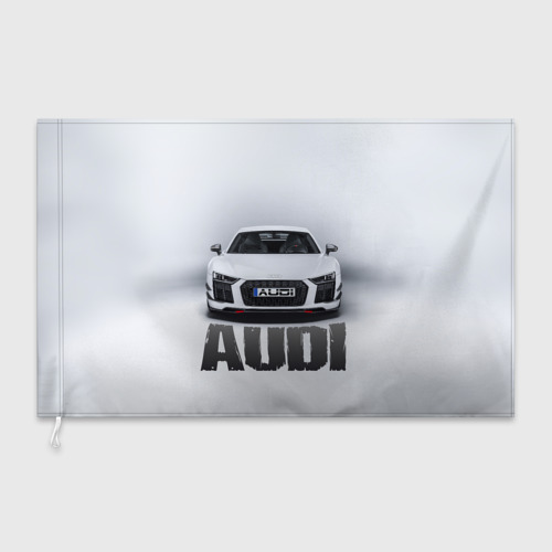 Флаг 3D Audi серебро - фото 3