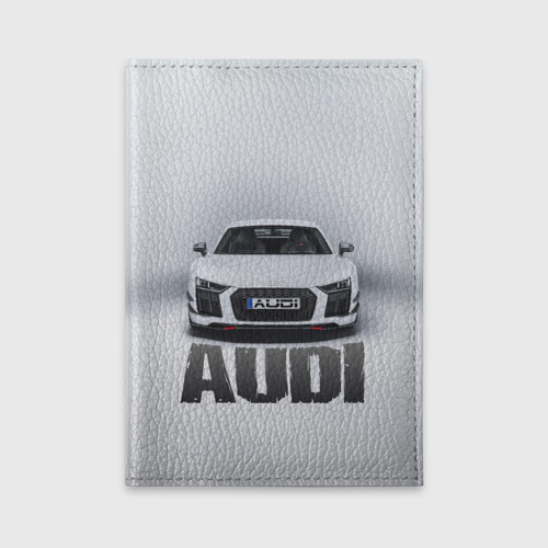 Обложка для автодокументов Audi серебро