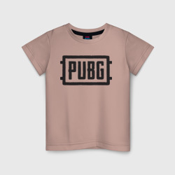 Детская футболка хлопок PUBG Логотип игры