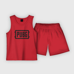 Детская пижама с шортами хлопок PUBG Логотип игры