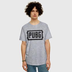 Мужская футболка хлопок Oversize PUBG Логотип игры - фото 2