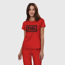 Женская пижама хлопок PUBG Логотип игры - фото 2