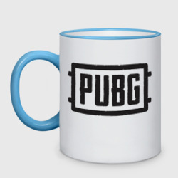 Кружка двухцветная PUBG Логотип игры