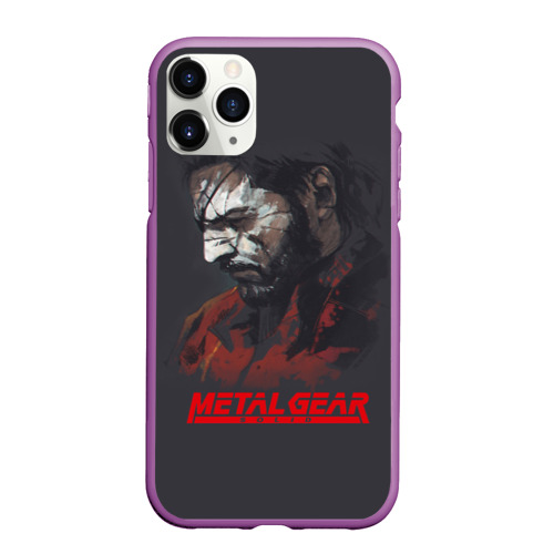 Чехол для iPhone 11 Pro Max матовый Metal Gear Solid, цвет фиолетовый