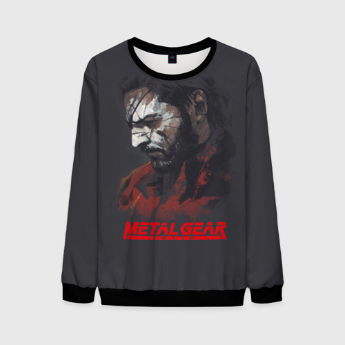 Мужской свитшот 3D Metal Gear Solid, цвет черный