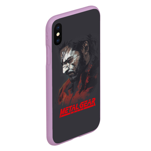 Чехол для iPhone XS Max матовый Metal Gear Solid, цвет сиреневый - фото 3