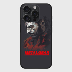 Чехол силиконовый для Apple iPhone 15 Pro матовый Metal Gear Solid