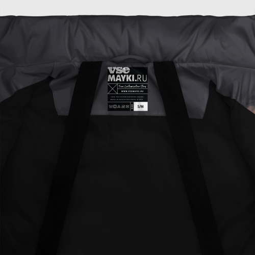 Женская зимняя куртка Oversize Metal Gear Solid, цвет черный - фото 7