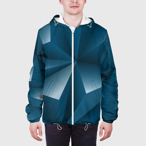 Мужская куртка 3D 3d triangles, цвет 3D печать - фото 4