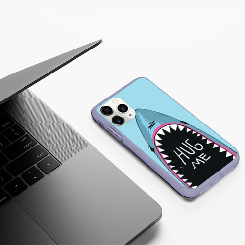 Чехол для iPhone 11 Pro матовый с принтом Обними Меня / Акула, фото #5
