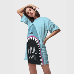 Платье-футболка 3D Обними Меня Акула - фото 2