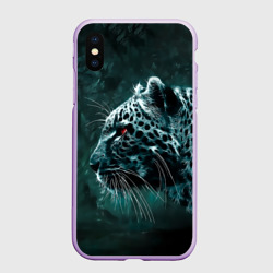 Чехол для iPhone XS Max матовый Леопард