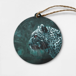 Деревянная игрушка круг Леопард