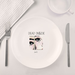 Набор: тарелка + кружка Dead Inside Мертвый Внутри - фото 2