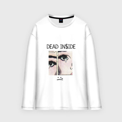 Женский лонгслив oversize хлопок Dead Inside Мертвый Внутри