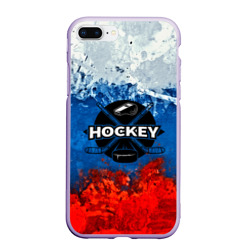 Чехол для iPhone 7Plus/8 Plus матовый Хоккей триколор