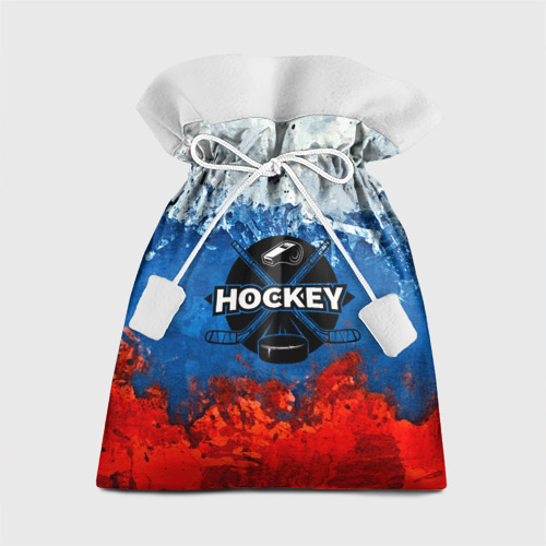 Подарочный 3D мешок Хоккей триколор