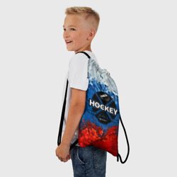 Рюкзак-мешок 3D Хоккей триколор - фото 2