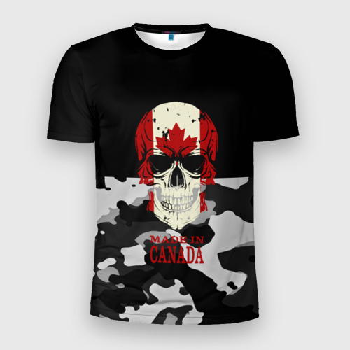 Мужская футболка 3D Slim Made in Canada, цвет 3D печать