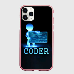 Чехол для iPhone 11 Pro Max матовый Coder - программист кодировщик