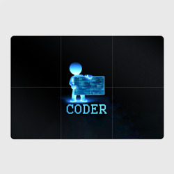 Магнитный плакат 3Х2 Coder - программист кодировщик